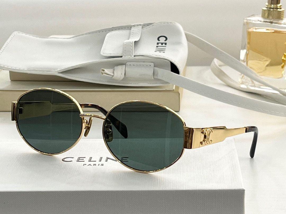 CELINE ovals Triomphe Metal 01 CL40235U 30N Sunglasses