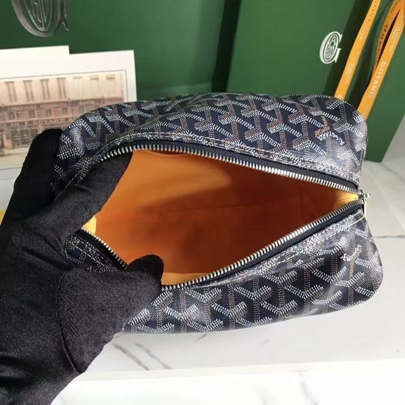 Goyard Bowling 25 Toiletry Bag In Goyardine Canvas✨ - buyonlinebehappy