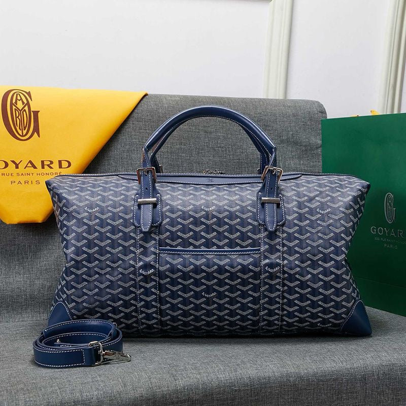 -   Goyard Boston 50 Bag In Goyardine Canvas Travel Bag Luggage ✨ - buyonlinebehappy