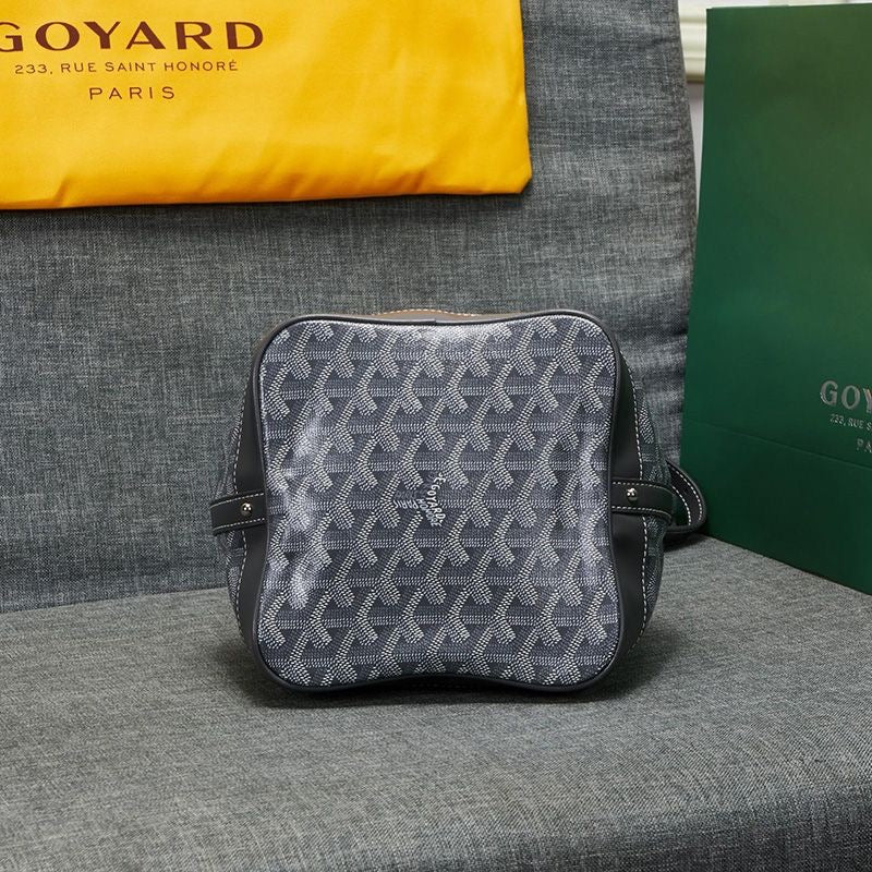 Goyard Petit Flot Bucket Bag In Goyardine Canvas Shoulder Bag ✨ - buyonlinebehappy