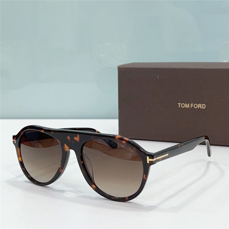 TOM FORD Pilot Horn TF1047 Private Collection Sunglasses $1100 ✨ - buyonlinebehappy