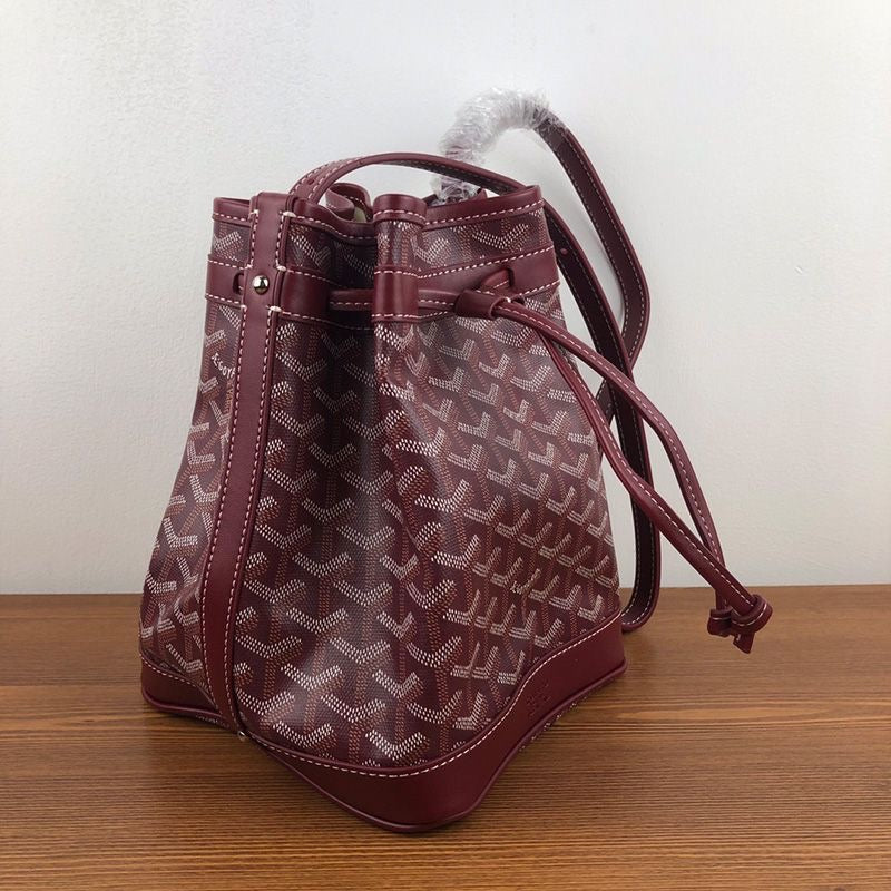 Goyard Petit Flot Bucket Bag In Goyardine Canvas Shoulder Bag ✨ - buyonlinebehappy