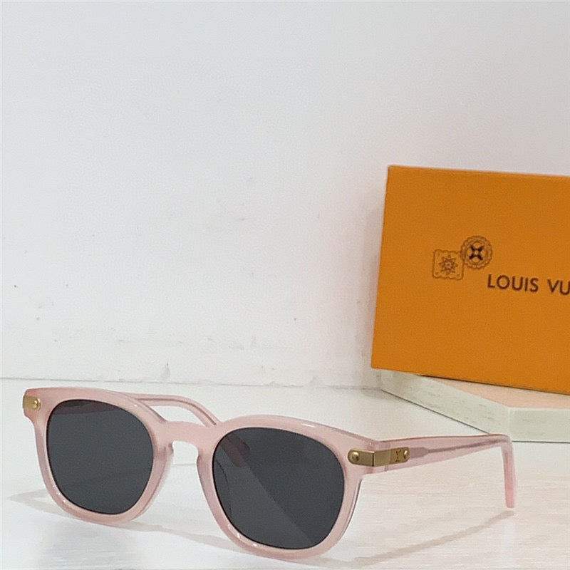 Louis Vuitton LV Signature Square Round Sunglasses Unisex Z1963U✨ - buyonlinebehappy