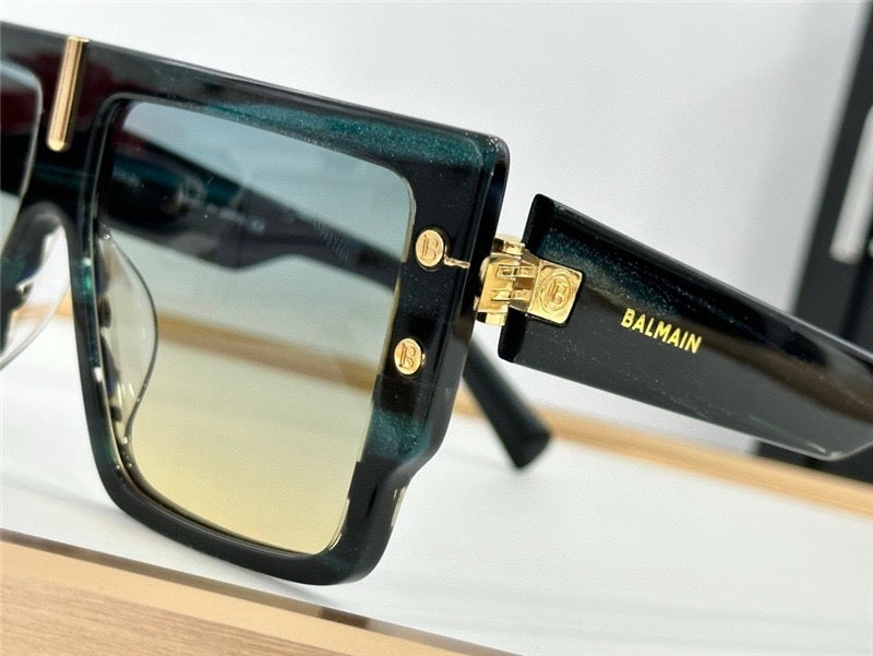 BALMAIN B-GRAND BPS-144A BLK-GLD Sunglasses  ✨ - buyonlinebehappy