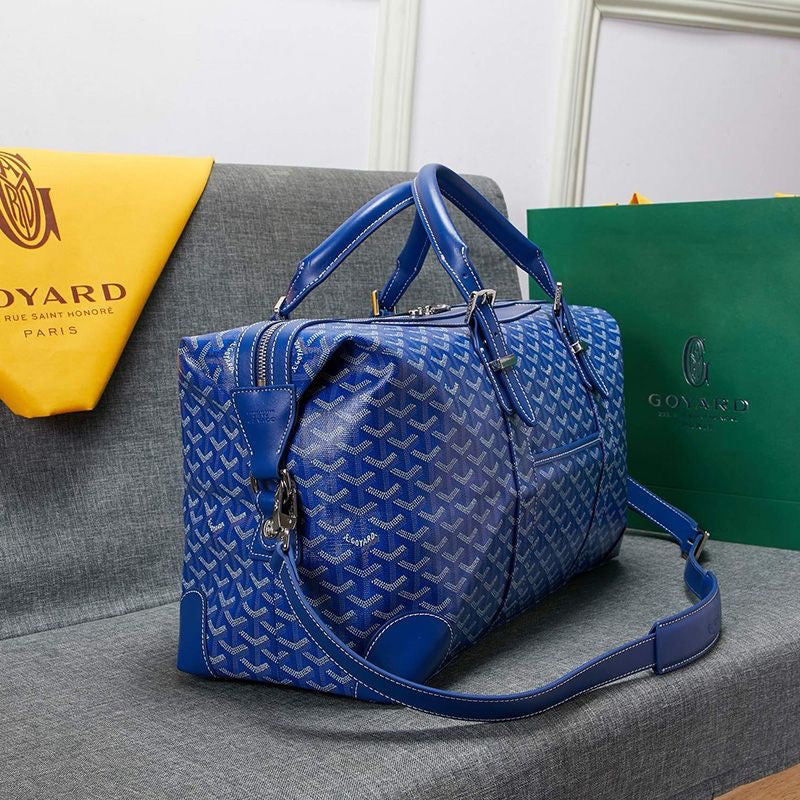 -   Goyard Boston 50 Bag In Goyardine Canvas Travel Bag Luggage ✨ - buyonlinebehappy