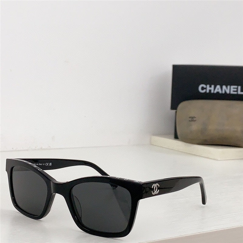 2024 Chanel CH5417 - Black/Beige Women's Acetate Sunglasses ✨ - buyonlinebehappy