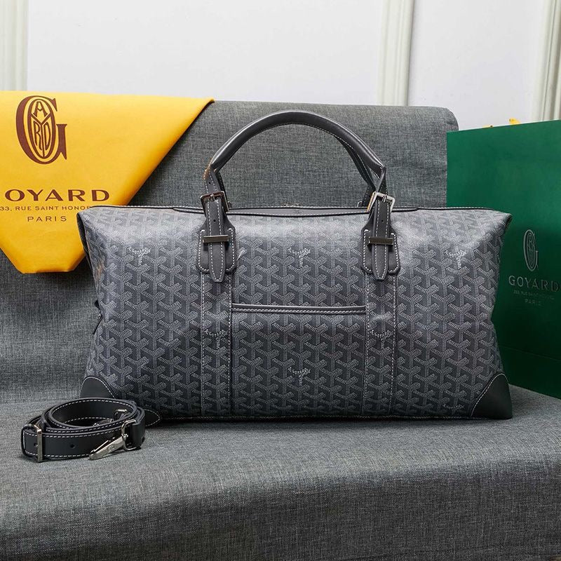 -   Goyard Boston 50 Bag In Goyardine Canvas Travel Bag Luggage ✨ - buyonlinebehappy