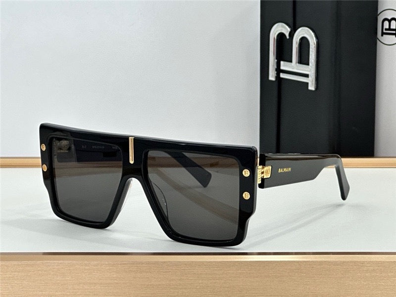 BALMAIN B-GRAND BPS-144A BLK-GLD Sunglasses  ✨ - buyonlinebehappy