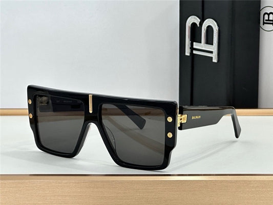 BALMAIN B-GRAND BPS-144A BLK-GLD Sunglasses  ✨ - buyonlinebehappy