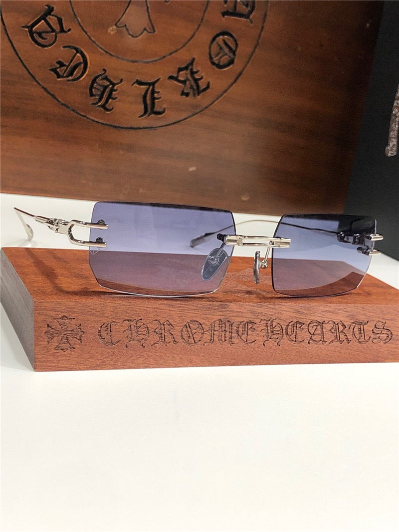 Chrome Hearts LORDIE Gold Rimless 56 15 134 Zeiss Lenses Sunglasses⚜️ - buyonlinebehappy