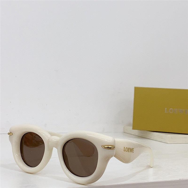 LOEWE Butterfly Inflated Round-Frame Acetate Sunglasses ✨ - buyonlinebehappy