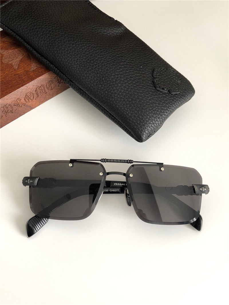 Chrome Hearts 8277 Shield Tinted Zeiss Lenses Sunglasses⚜️ - buyonlinebehappy