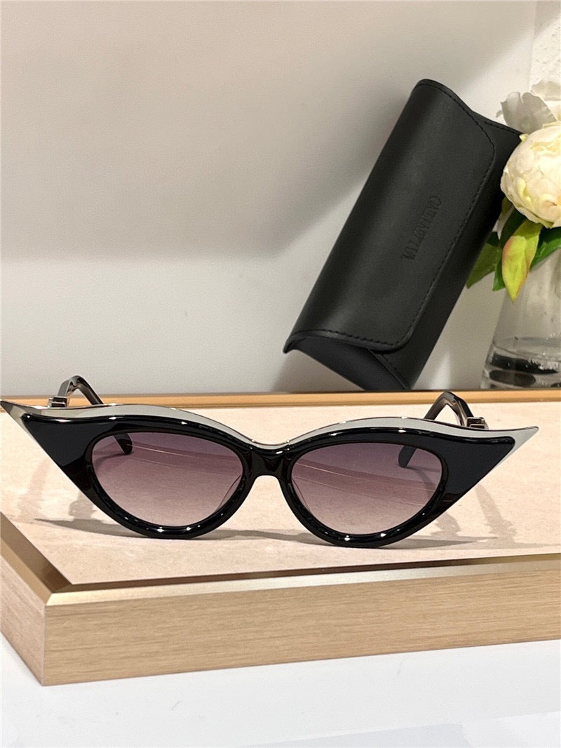 2024 Valentino - GOLDCUT II CAT-EYE THICKSET ACETATE FRAME VLS-201✨ - buyonlinebehappy