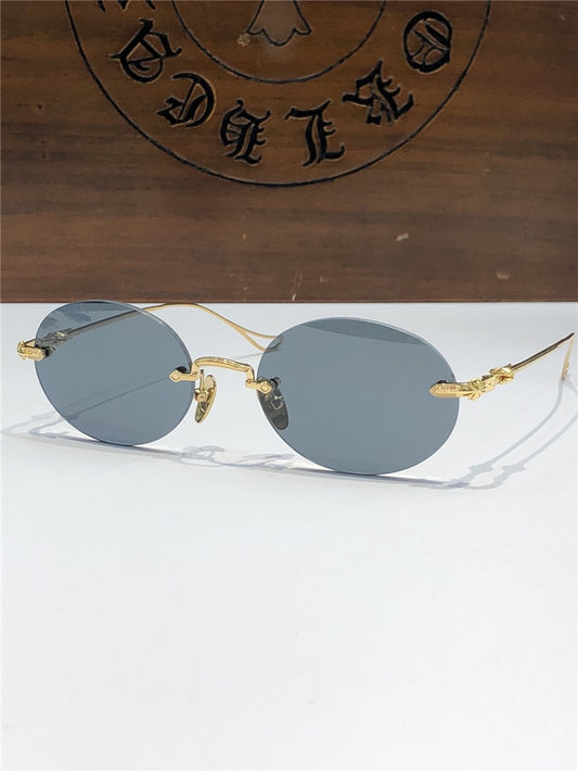 Chrome Hearts SINNERGASM oval round tinted Sunglasses✨ - buyonlinebehappy