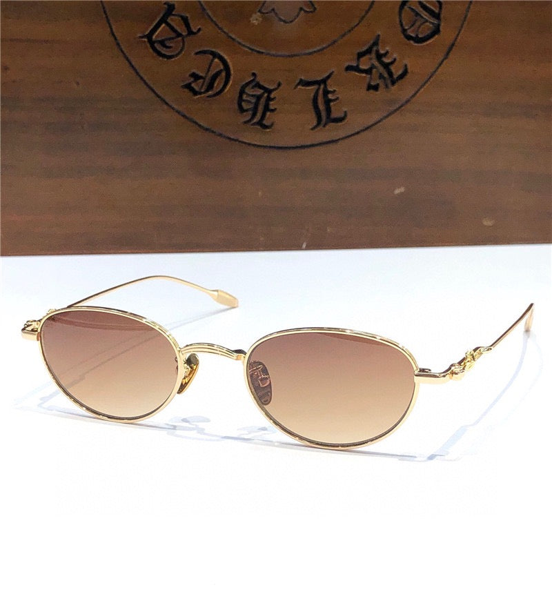 Chrome Hearts Sunglasses Round 4 STYLE🔱 - buyonlinebehappy