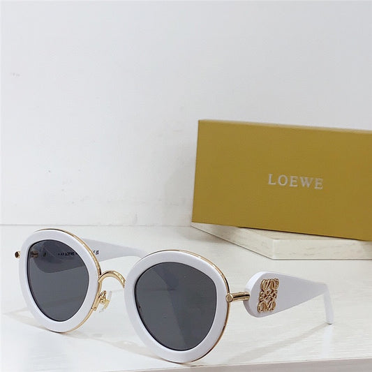 New Season 2024 LOEWE Oval frame sunglasses in acetate and metal✨ - buyonlinebehappy