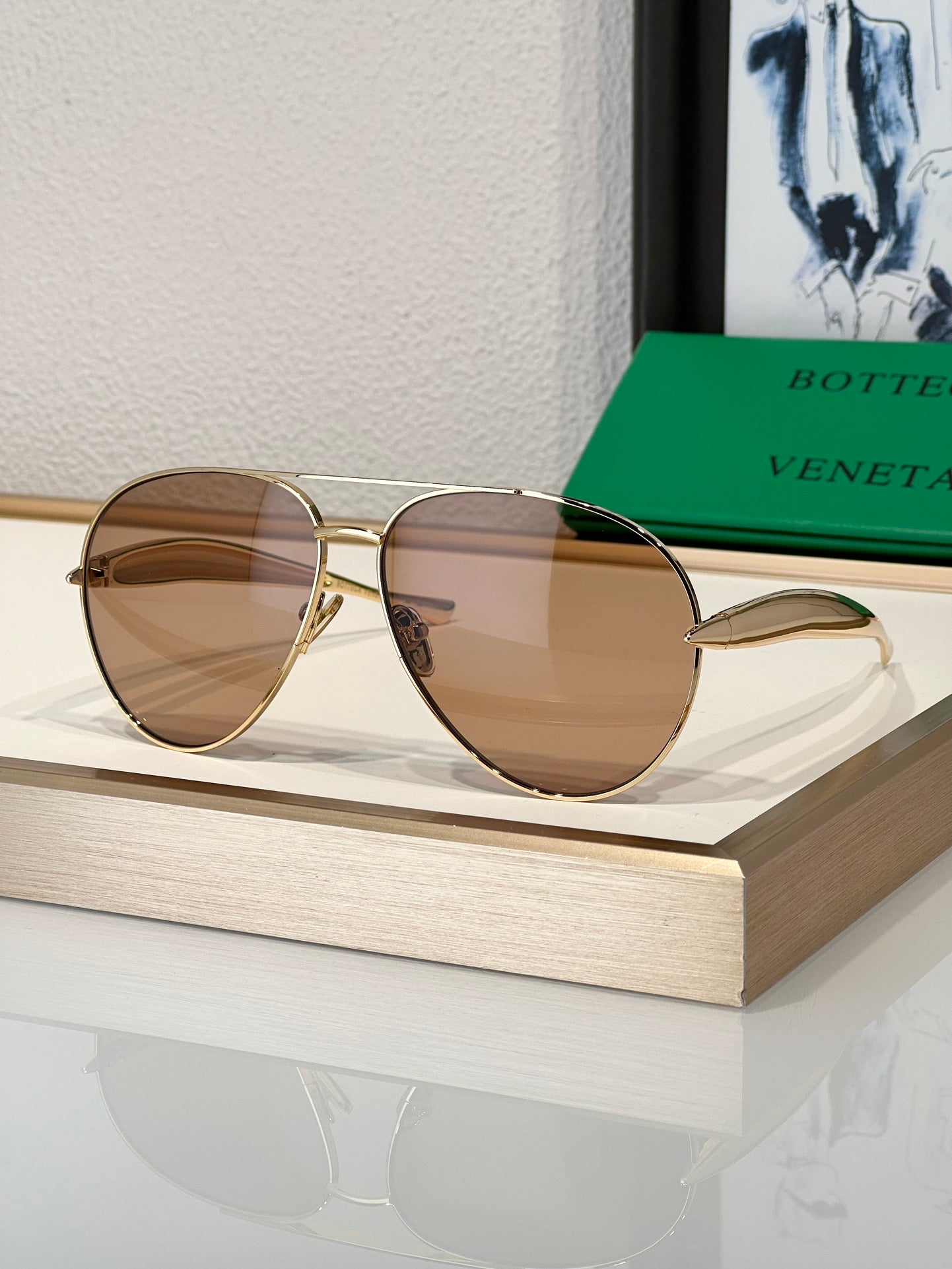 BOTTEGA VENETA BV1305S Unisex Sunglasses ✨ - buyonlinebehappy