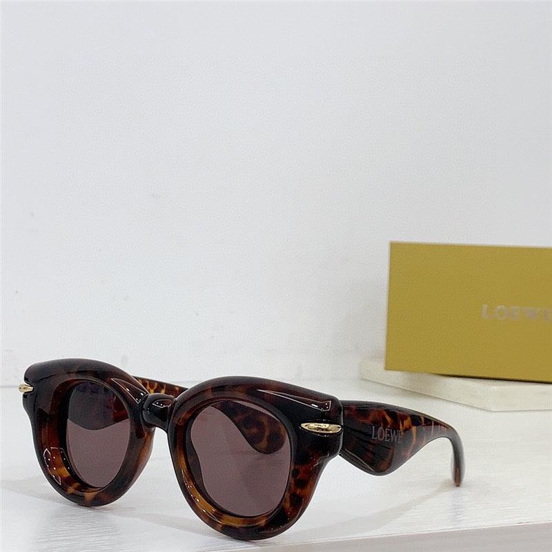 LOEWE Butterfly Inflated Round-Frame Acetate Sunglasses ✨ - buyonlinebehappy