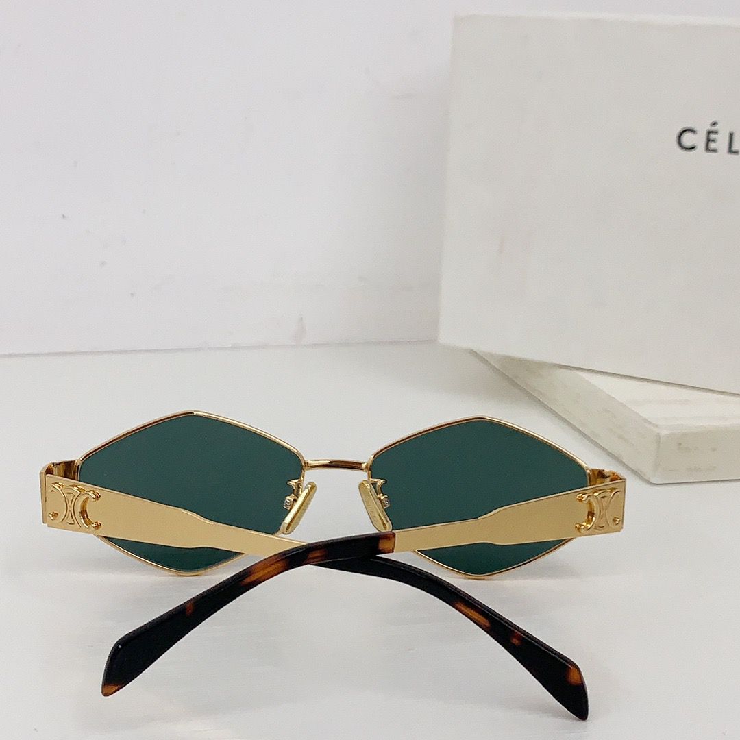 -  CELINE Triomphe hexagon-frame gold-tone and tortoiseshell acetate sunglasses ✨ - buyonlinebehappy