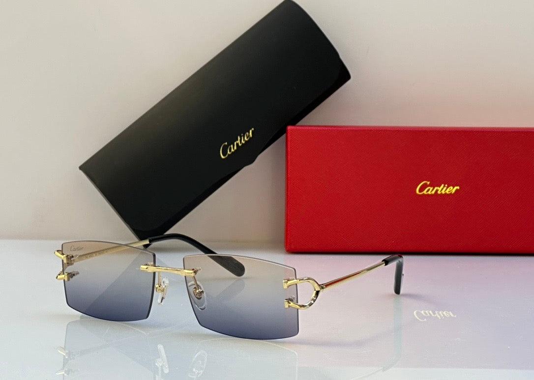 CARTIER - CT0092O - 001 DIAMOND CUT Sunglasses ✨ - buyonlinebehappy