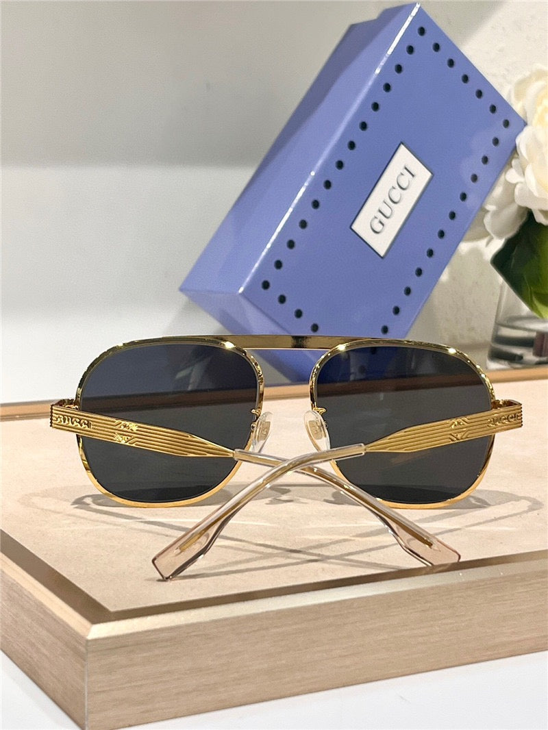 GUCCI NAVIGATOR FRAME GG1514S Aviator Sunglasses ✨ - buyonlinebehappy