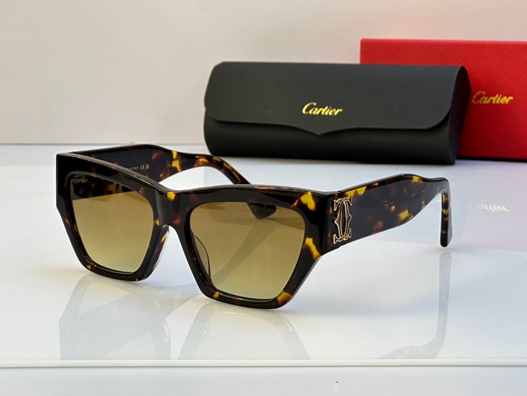 Cartier Acetate frame Women's Sunglasses CT0435S-003  🐆 - buyonlinebehappy