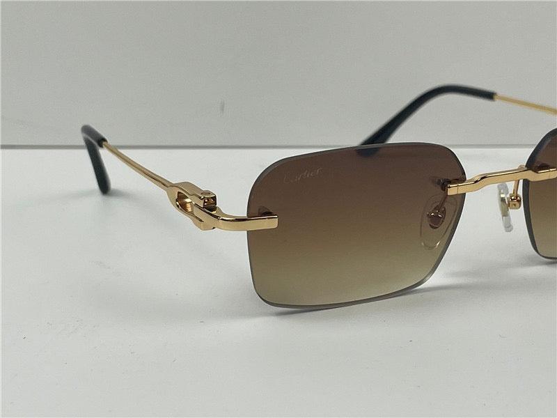 CARTIER CT0290 Gold-Silver Men's Sunglasses 👑 - buyonlinebehappy