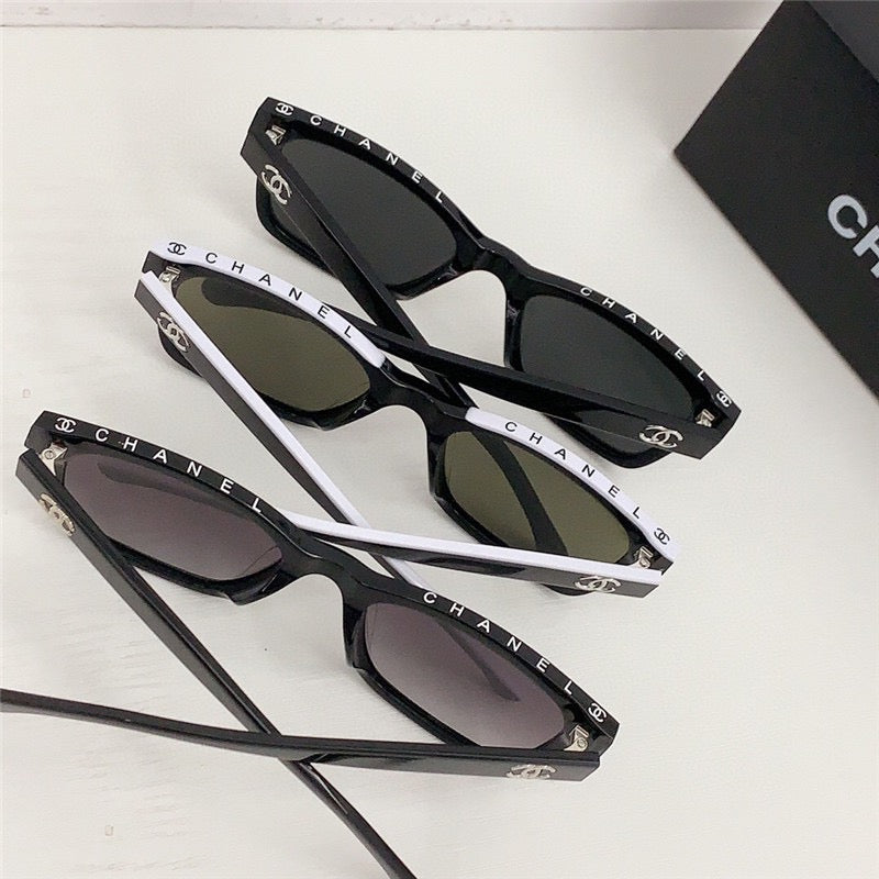 2024 Chanel CH5417 - Black/Beige Women's Acetate Sunglasses ✨ - buyonlinebehappy