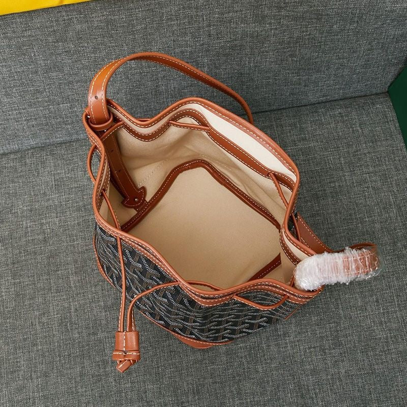 Goyard Petit Flot Bucket Bag In Goyardine Canvas Shoulder Bag ✨ - buyonlinebehappy