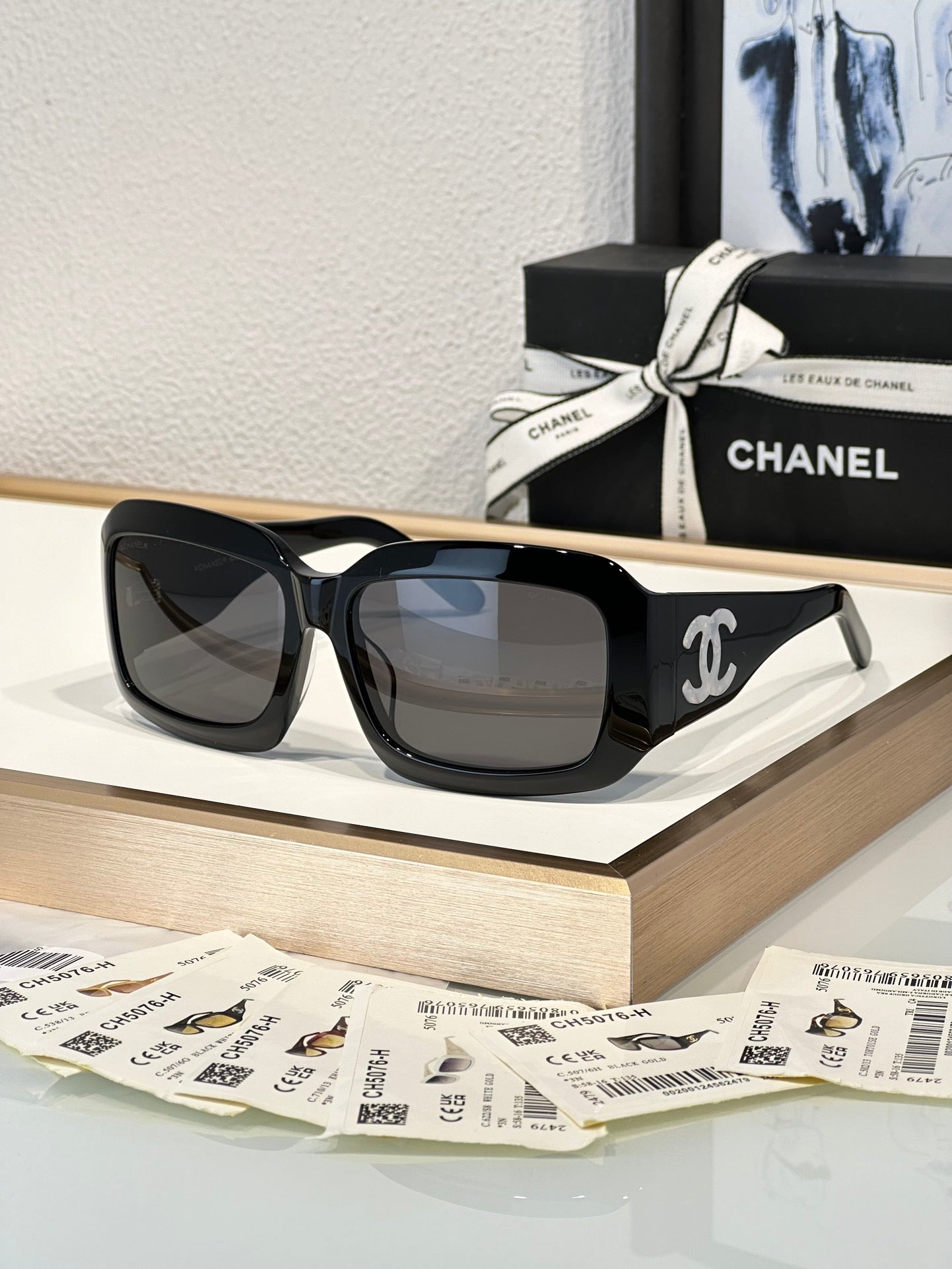 CHANEL Sunglasses Butterfly 5076-H 538/13 18741 🖤 - buyonlinebehappy