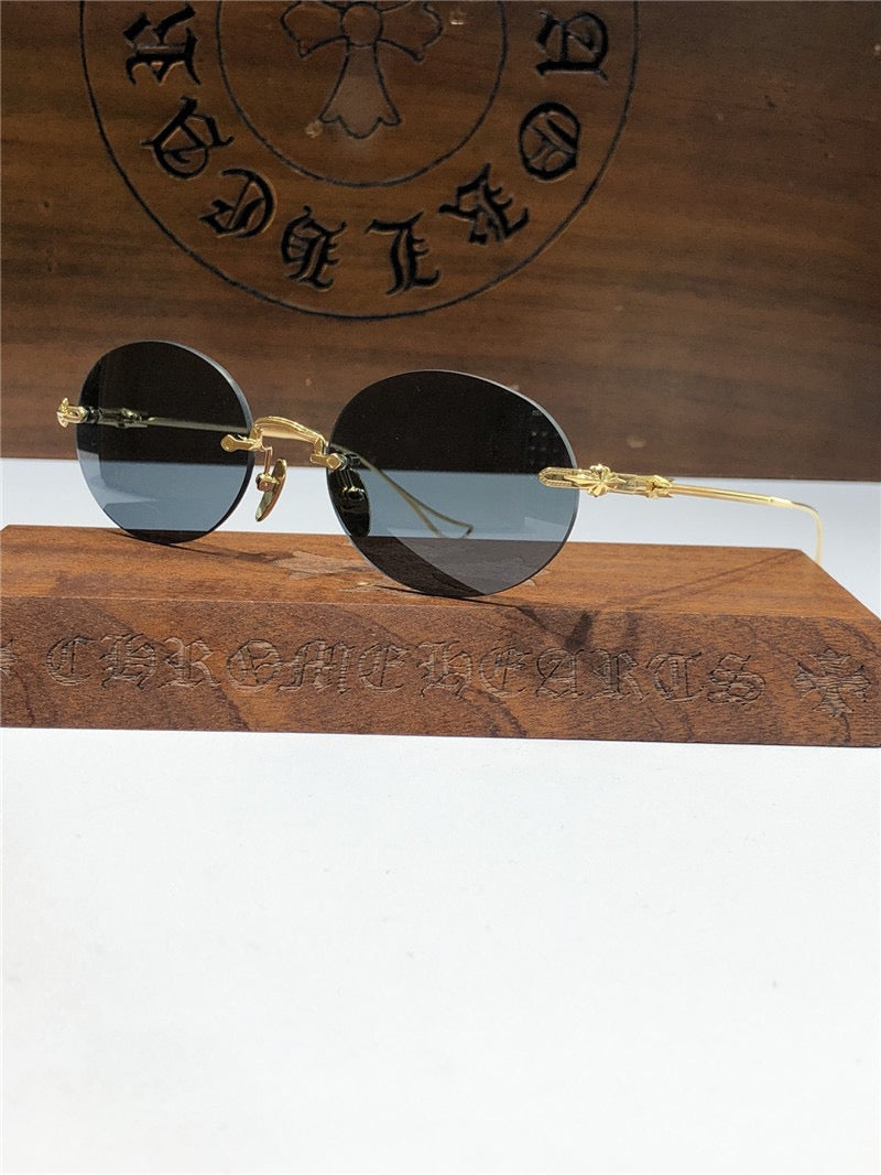 Chrome Hearts SINNERGASM oval round tinted Sunglasses✨ - buyonlinebehappy