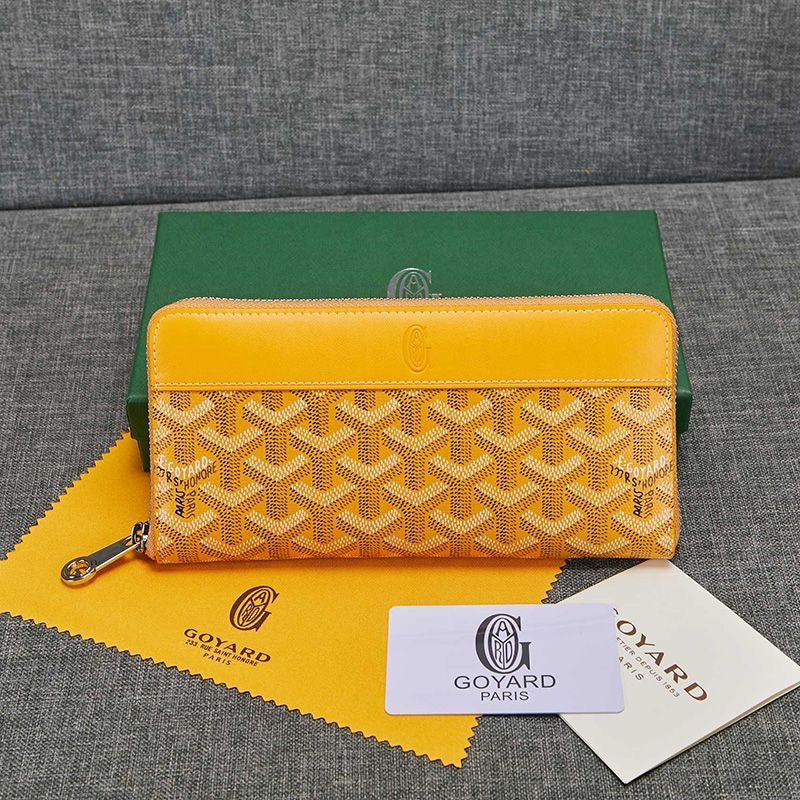 Goyard Matignon GM Zipper Wallet In Goyardine Canvas✨ - buyonlinebehappy