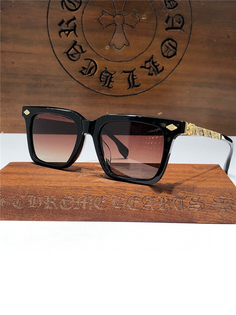 Chrome Hearts 8271 square-frame tinted sunglasses⚜️ - buyonlinebehappy