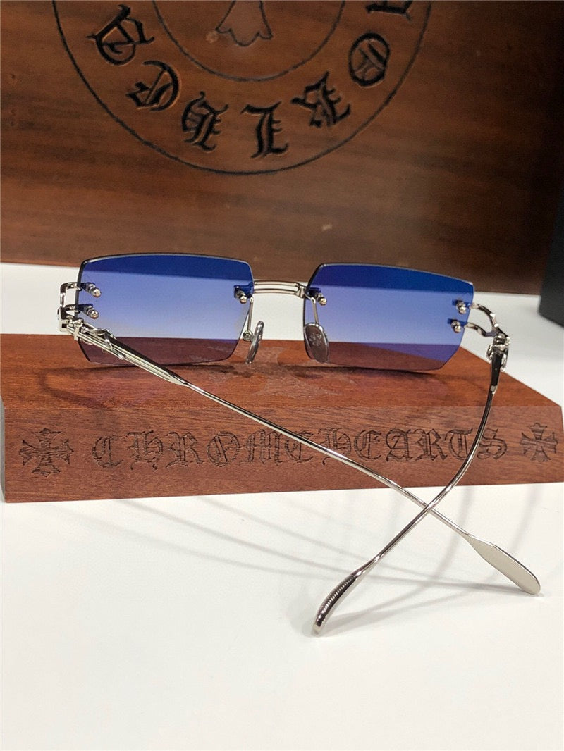 Chrome Hearts LORDIE Gold Rimless 56 15 134 Zeiss Lenses Sunglasses⚜️ - buyonlinebehappy