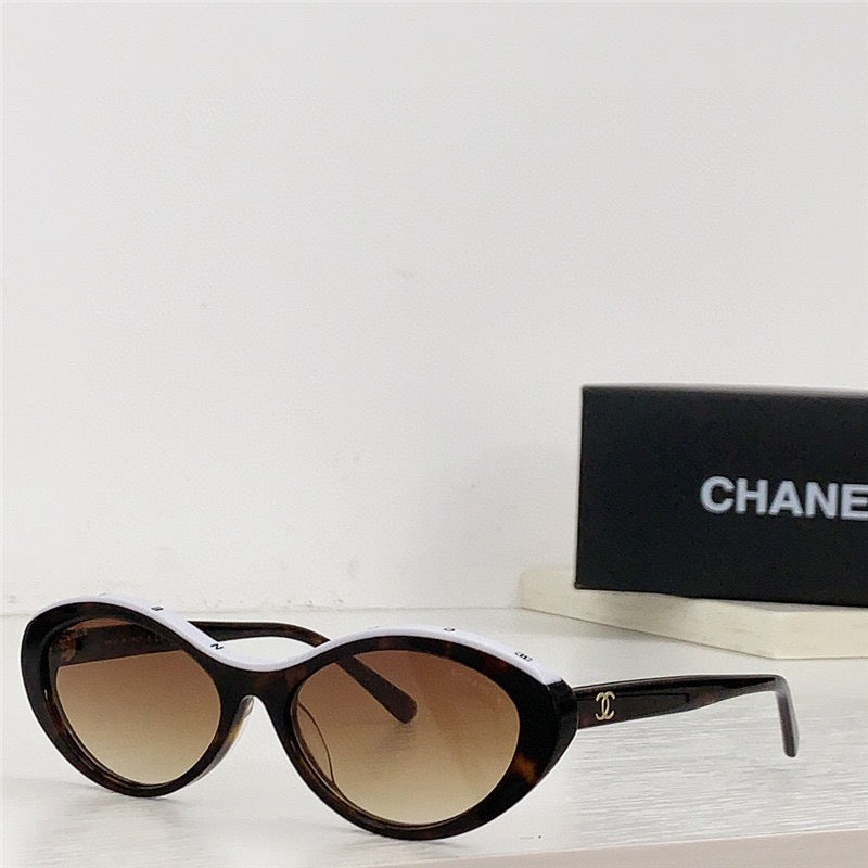 Chanel CH5416 1712/S6 Cat Eye Oval Acetate Sunglasses ✨ - buyonlinebehappy