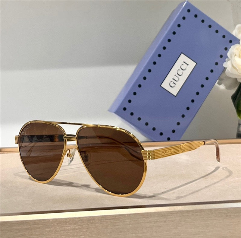 GUCCI NAVIGATOR FRAME GG1513S-001 Aviator Sunglasses ✨ - buyonlinebehappy