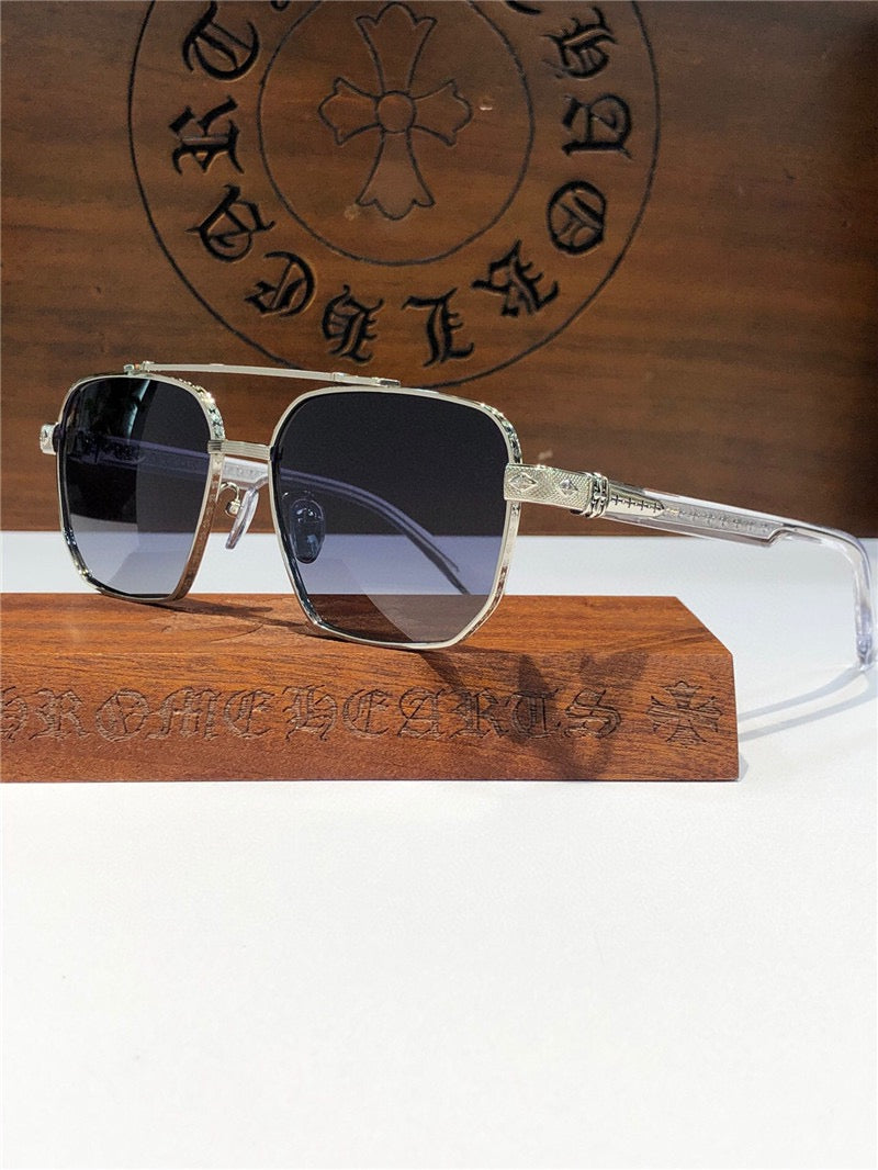 Chrome Hearts 8184 square-frame tinted sunglasses ⚜️ | buyonlinebehappy