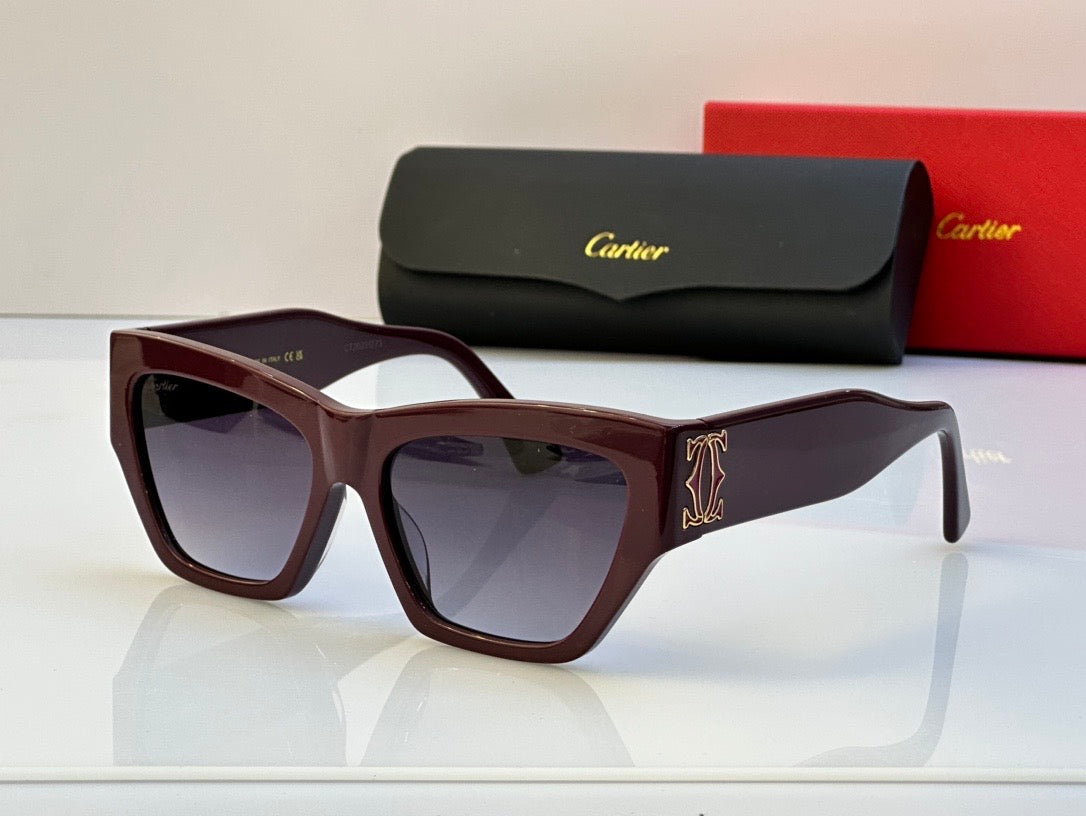 Cartier Acetate frame Women's Sunglasses CT0435S-003  🐆 - buyonlinebehappy