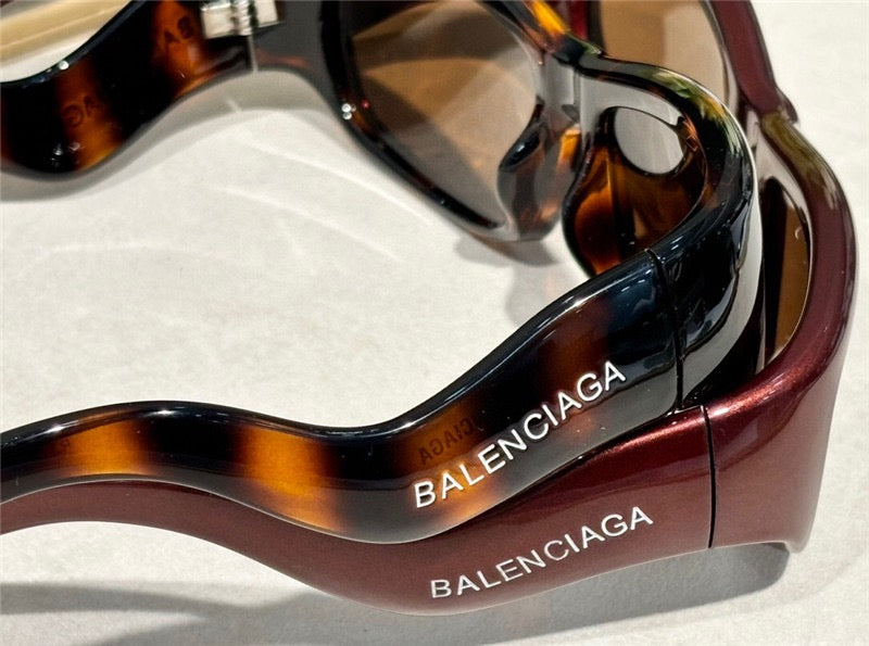 BALENCIAGA BB 0320S Hamptons Injected acetate Sunglasses 👽 - buyonlinebehappy