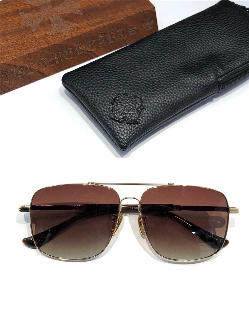 Chrome Hearts 8229 Metal-Acetate Aviator Sunglasses⚜️ - buyonlinebehappy