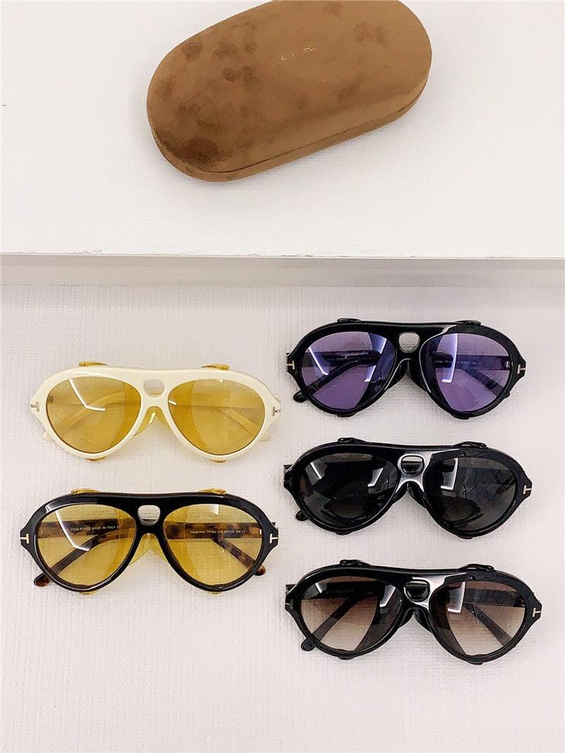 Tom Ford Neughman FT 0882 Black Havana Yellow Sunglasses ✨ - buyonlinebehappy