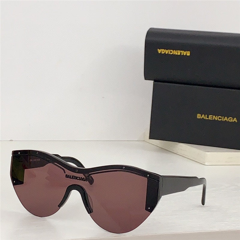 BALENCIAGA SKI 0004 Navy Blue Shield Mask Fashion Sunglasses BB0004SA Unisex 010  🖤 - buyonlinebehappy