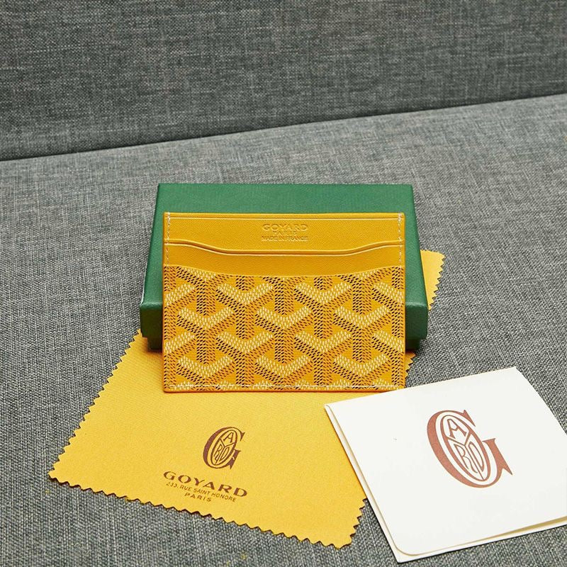 Goyard Saint-Sulpice Card Wallet In Goyardine Canvas ✨ - buyonlinebehappy