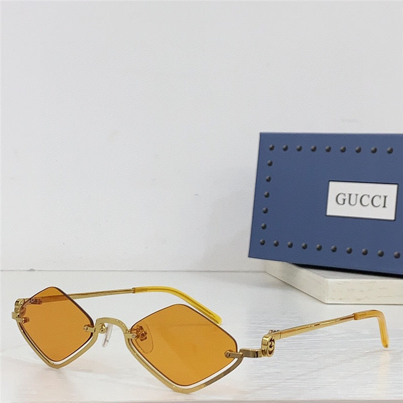 Gucci Geometric Frame GG1604S-004 Women's Sunglasses ✨ - buyonlinebehappy