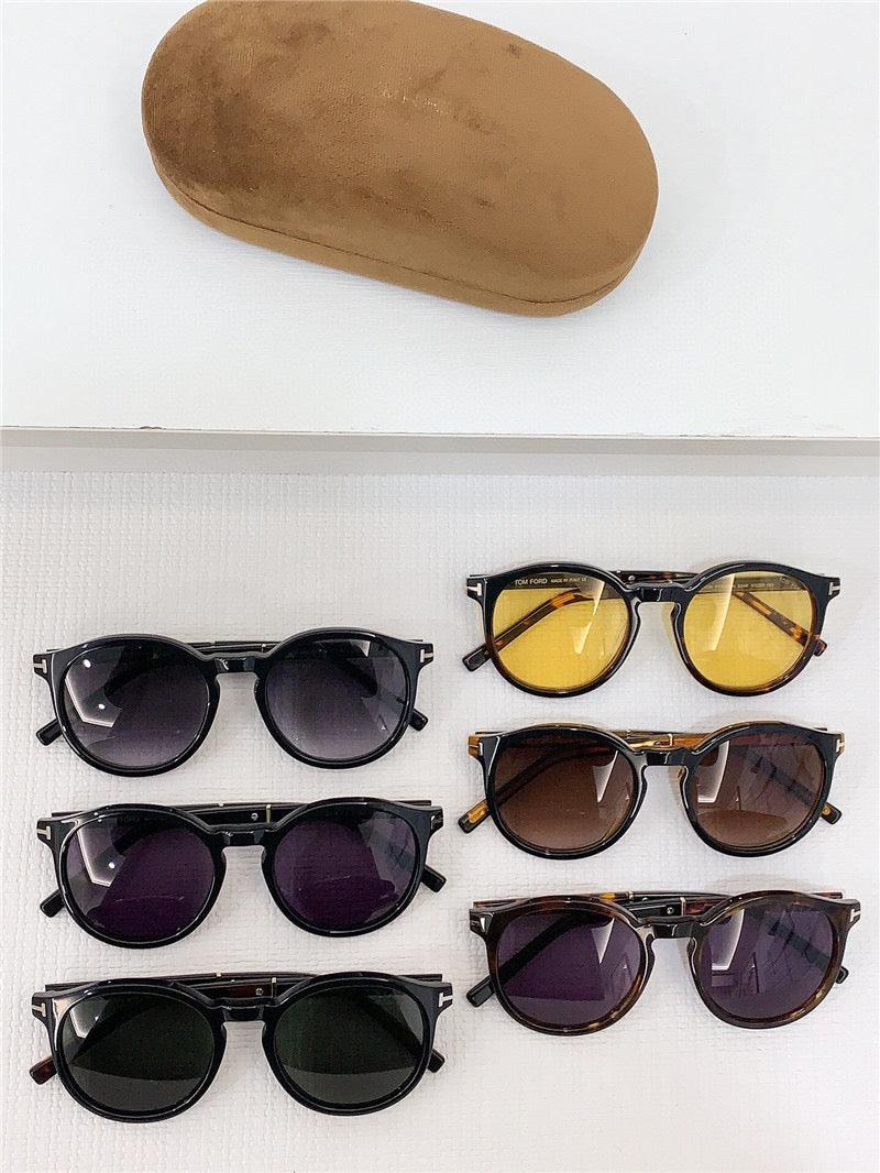 Tom Ford ELTON FT 1021 Dark Havana/Grey (52A) Sunglasses ✨ - buyonlinebehappy