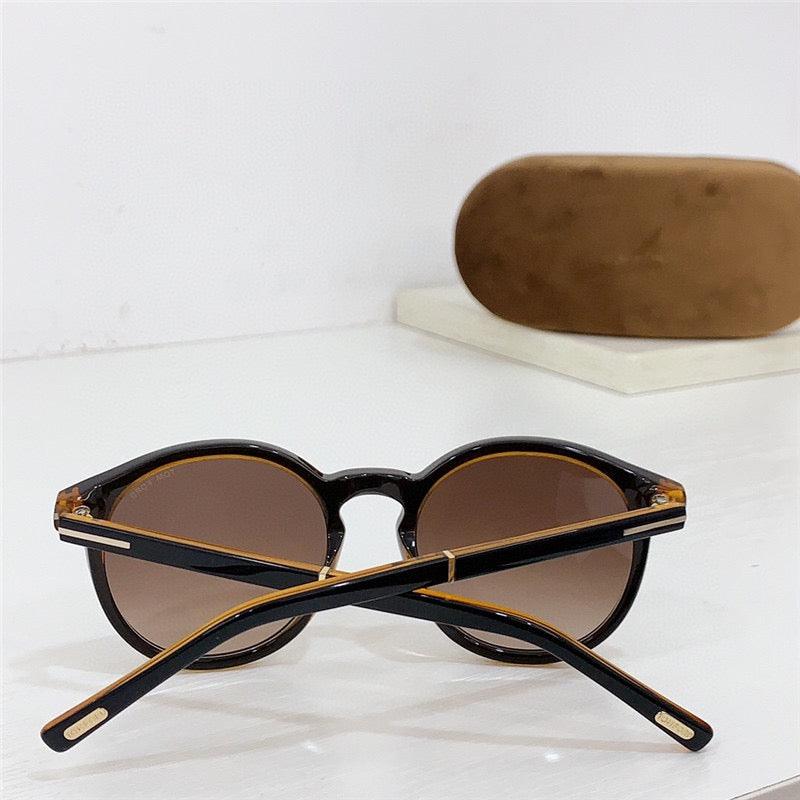 Tom Ford ELTON FT 1021 Dark Havana/Grey (52A) Sunglasses ✨ - buyonlinebehappy