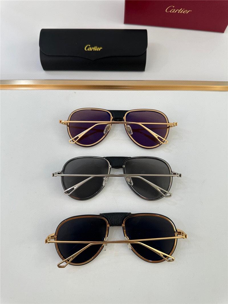 Cartier 0242 S 004 3 Colors 60mm Unisex Sunglasses ✨ - buyonlinebehappy