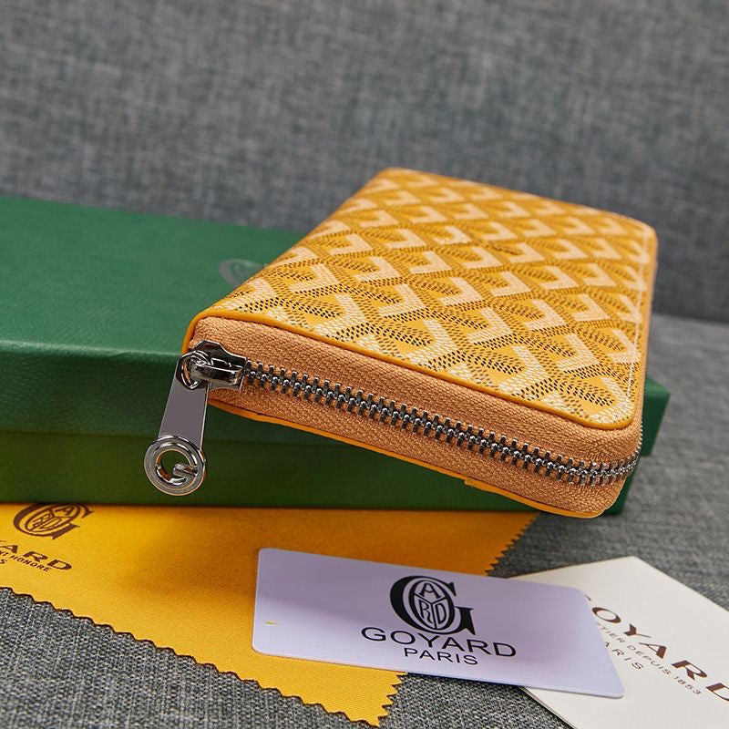 Goyard Matignon GM Zipper Wallet In Goyardine Canvas✨ - buyonlinebehappy