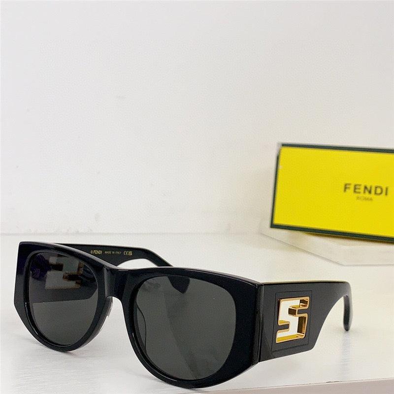 Fendi BAGUETTE FE 40109 I 01A Oval Sunglasses Women's✨ - buyonlinebehappy