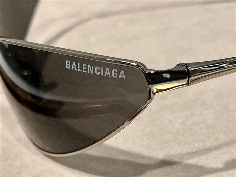 BALENCIAGA RAZOR CAT EYE BB0315 XL Black-Silver Sunglasses🏳️ - buyonlinebehappy